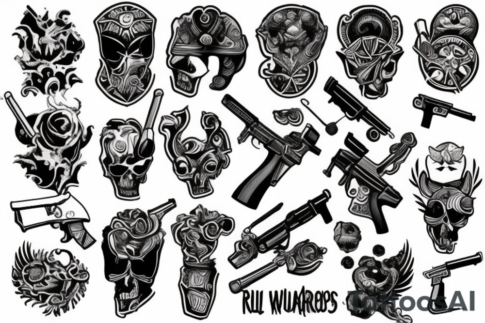 Rule is dependant on weapons tattoo idea