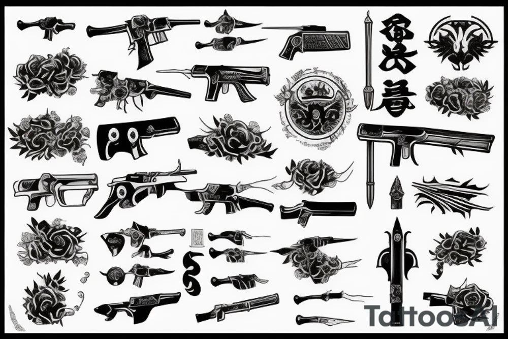 Rule is dependant on weapons tattoo idea