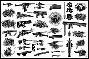 Rule is dependant on weapons tattoo idea