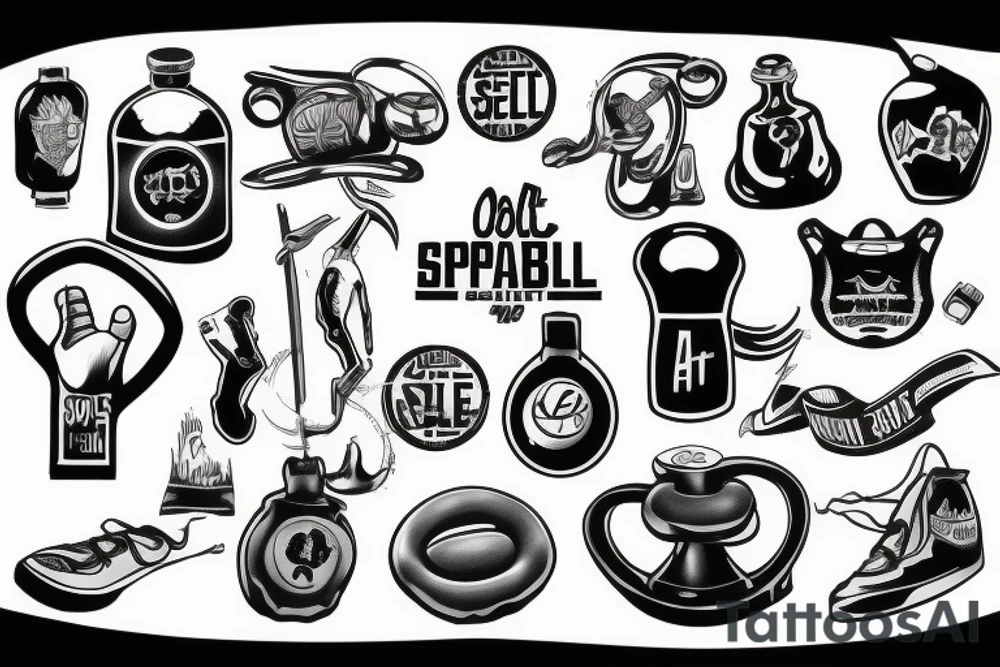 kettlebel sport tattoo idea