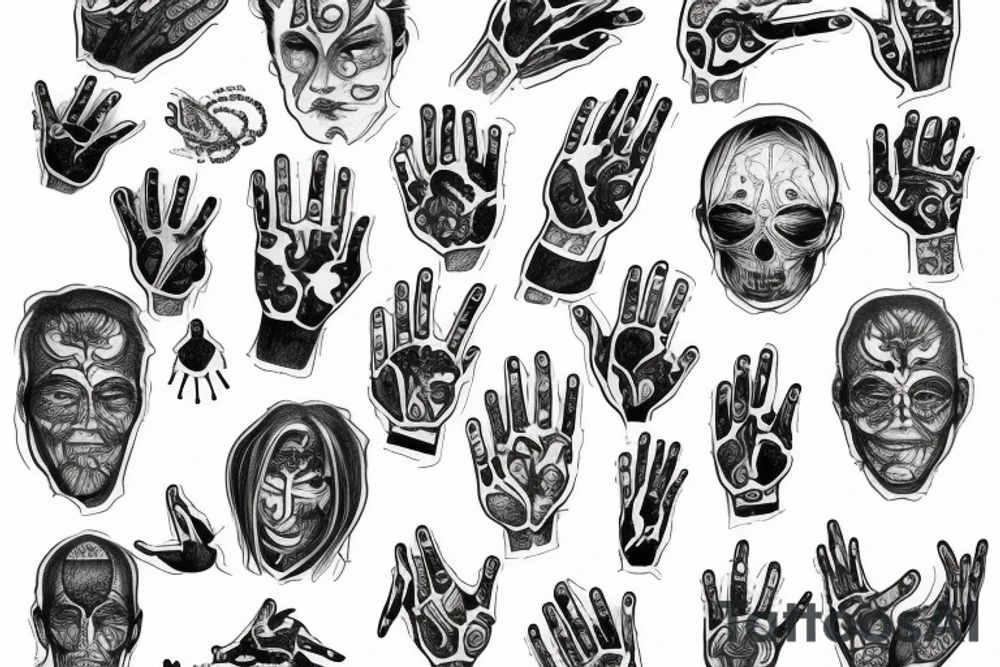 his and my hands tattoo idea