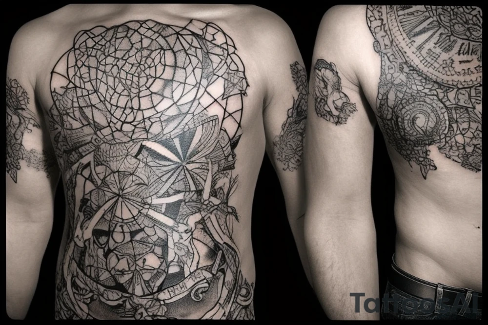 две руки держащие друг друга переплетённые красной нитью tattoo idea