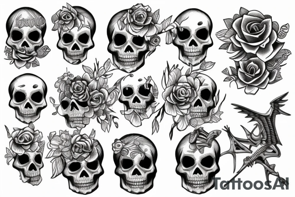 Skeleton tattoo idea