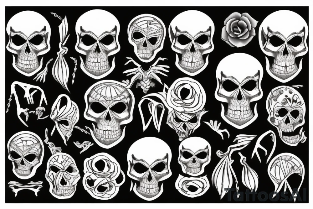 Skeleton tattoo idea