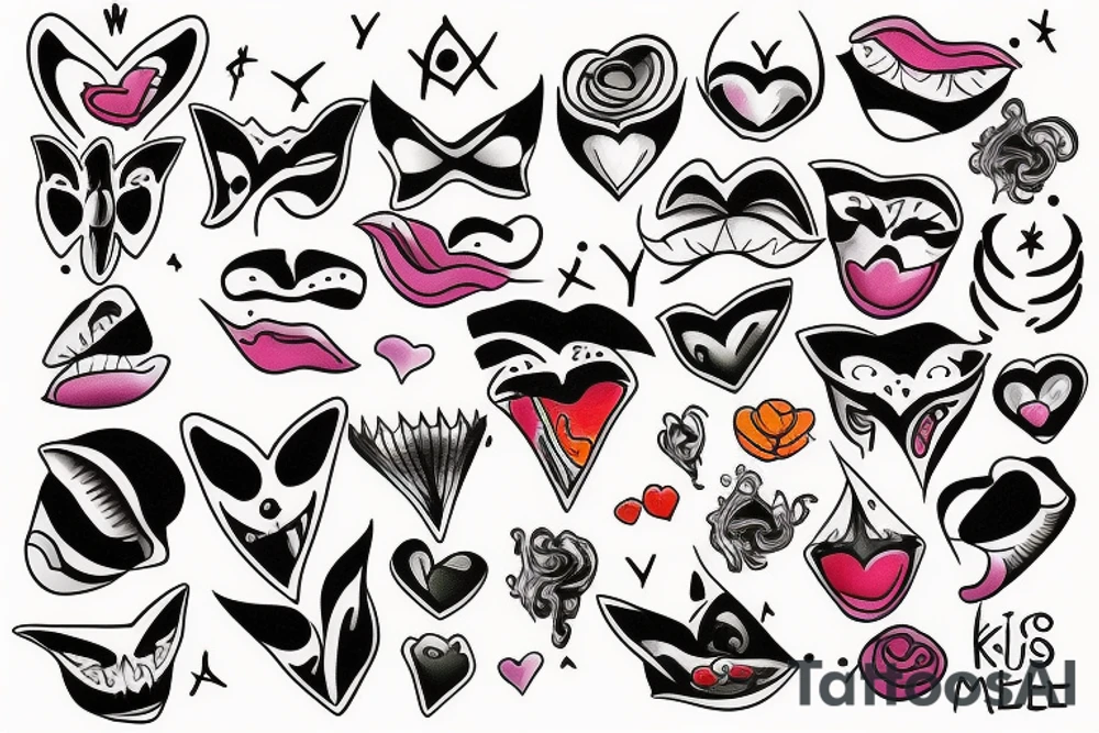 Kiss me tattoo idea