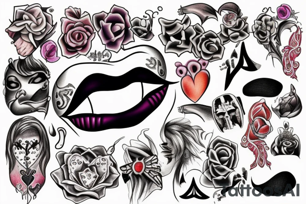 Kiss me tattoo idea
