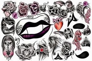 Kiss me tattoo idea