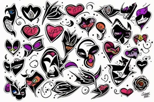 Kiss me tattoo idea