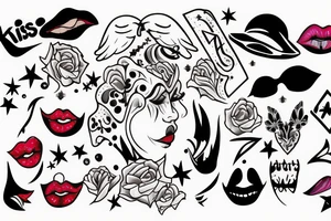 Kiss me tattoo idea