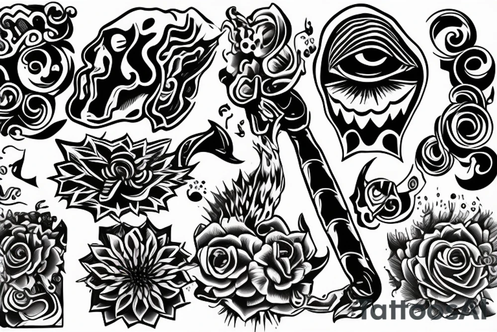 Blow job tattoo idea