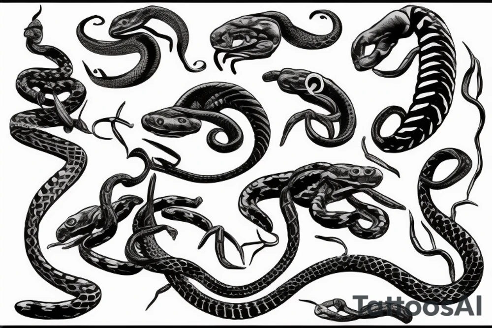 Scorpio with snake tattoo idea