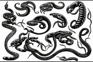Scorpio with snake tattoo idea