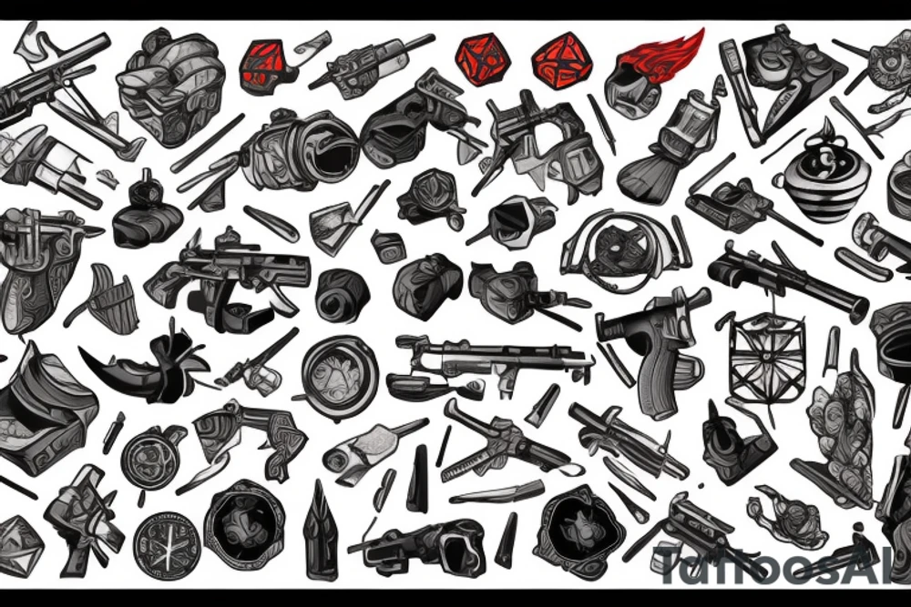 Fire and cs:go tattoo idea