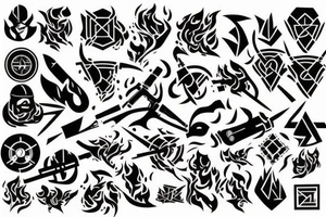 Fire and cs:go tattoo idea