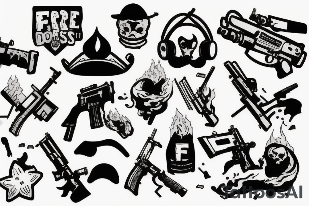 Fire and cs:go tattoo idea