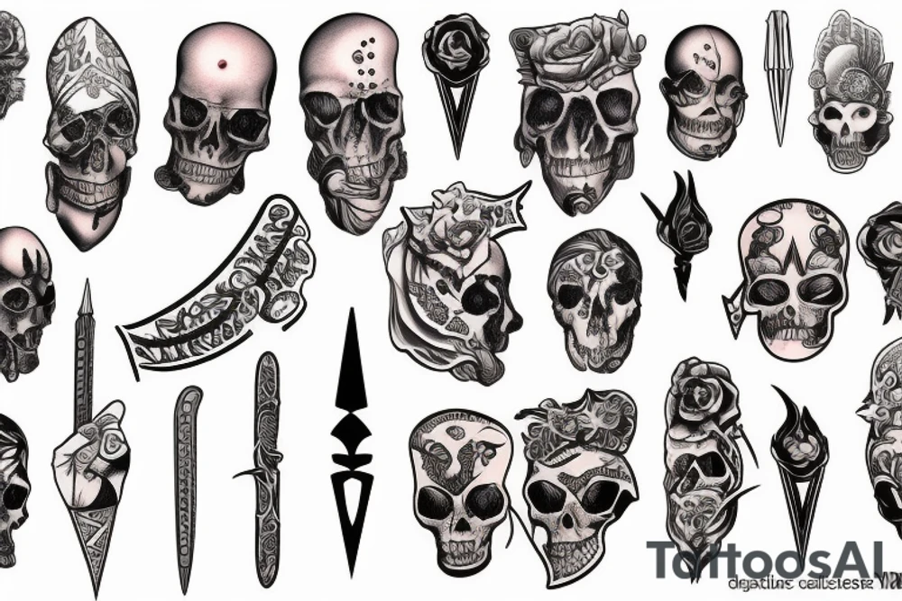 dagger tattoo idea