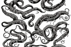 Anime tentacles tattoo idea