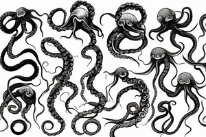 Anime tentacles tattoo idea