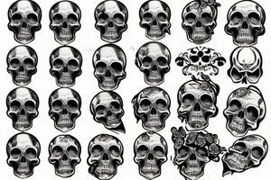 Skull tattoo idea