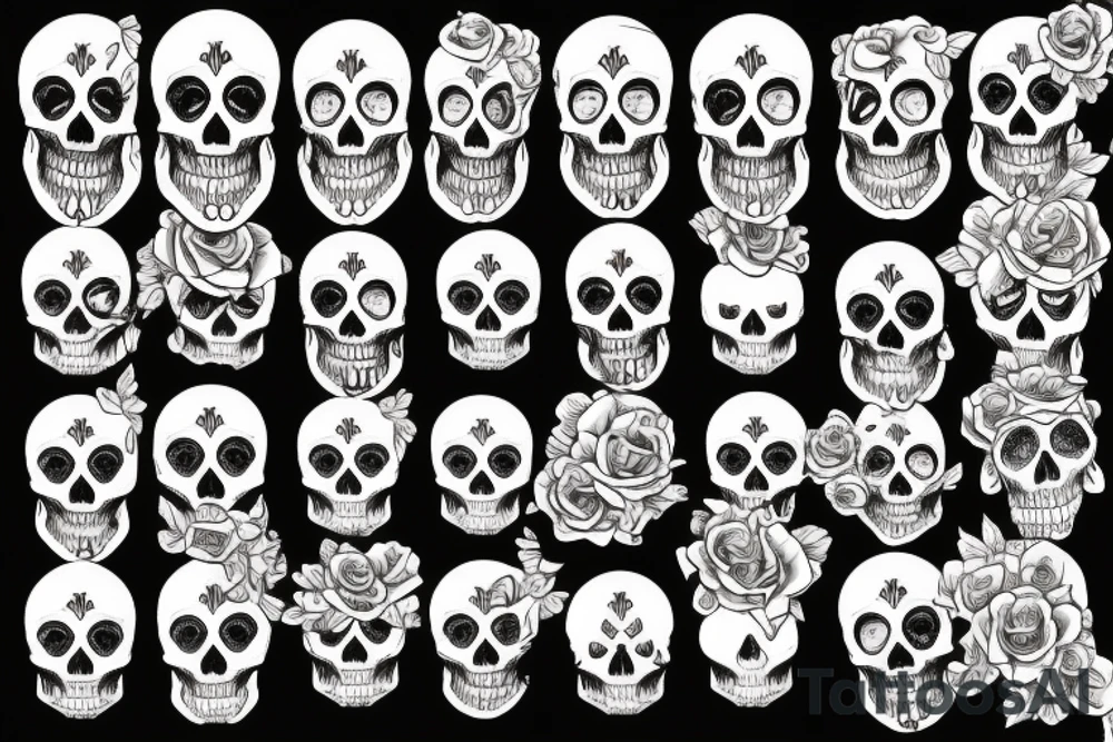 Skull tattoo idea