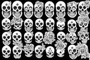 Skull tattoo idea