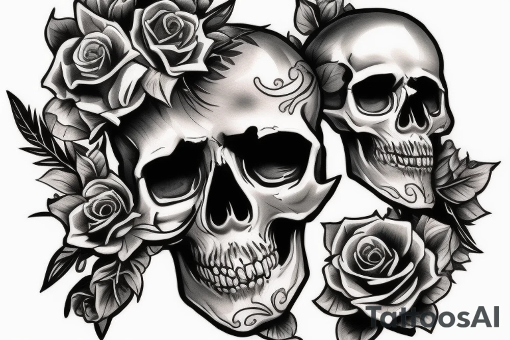 Skull tattoo idea