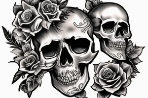 Skull tattoo idea