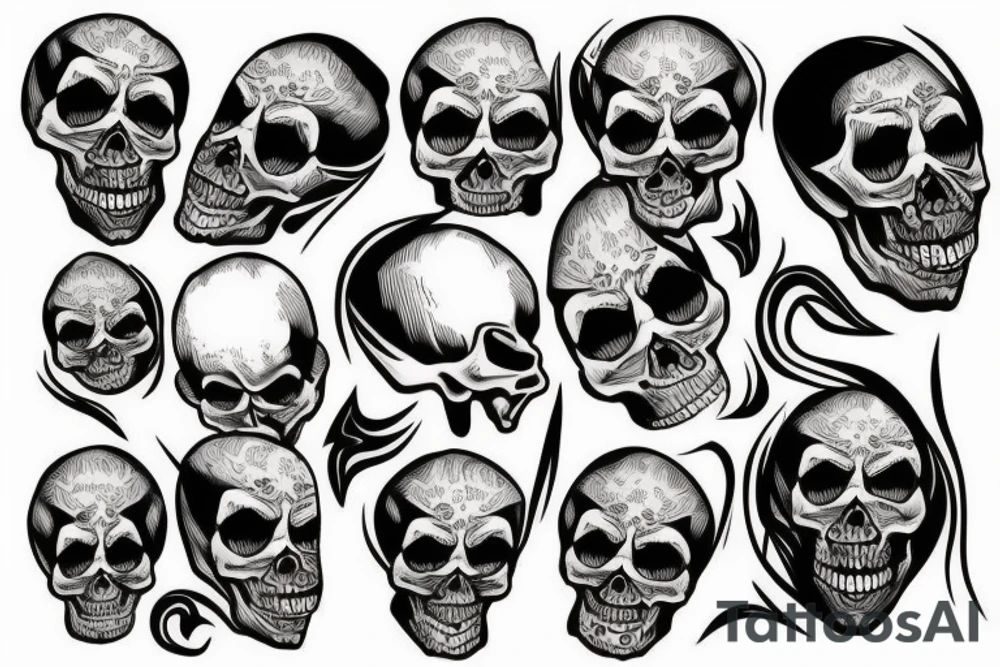 Skull tattoo idea