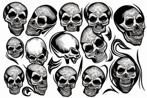 Skull tattoo idea