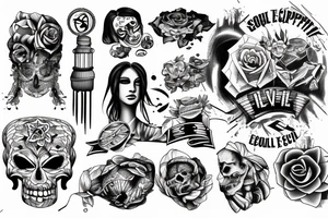 soul escaping from prison tattoo idea