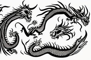 Dragon eating a cheesecake tattoo idea