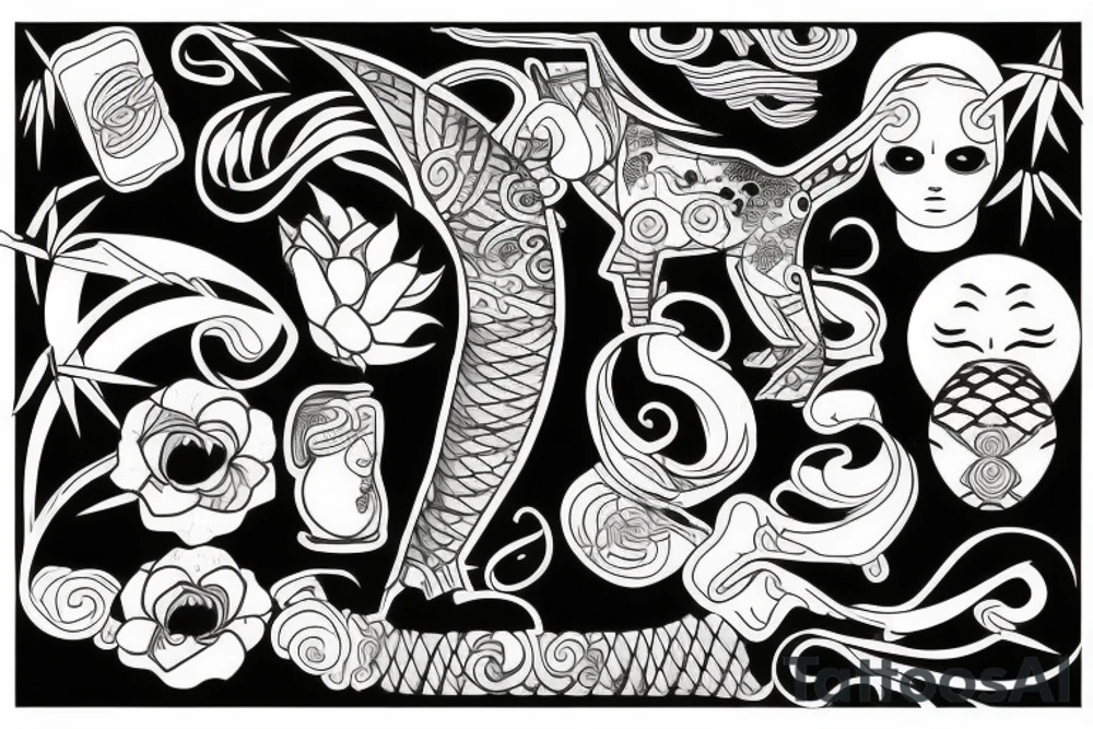 bamboo tattoo idea