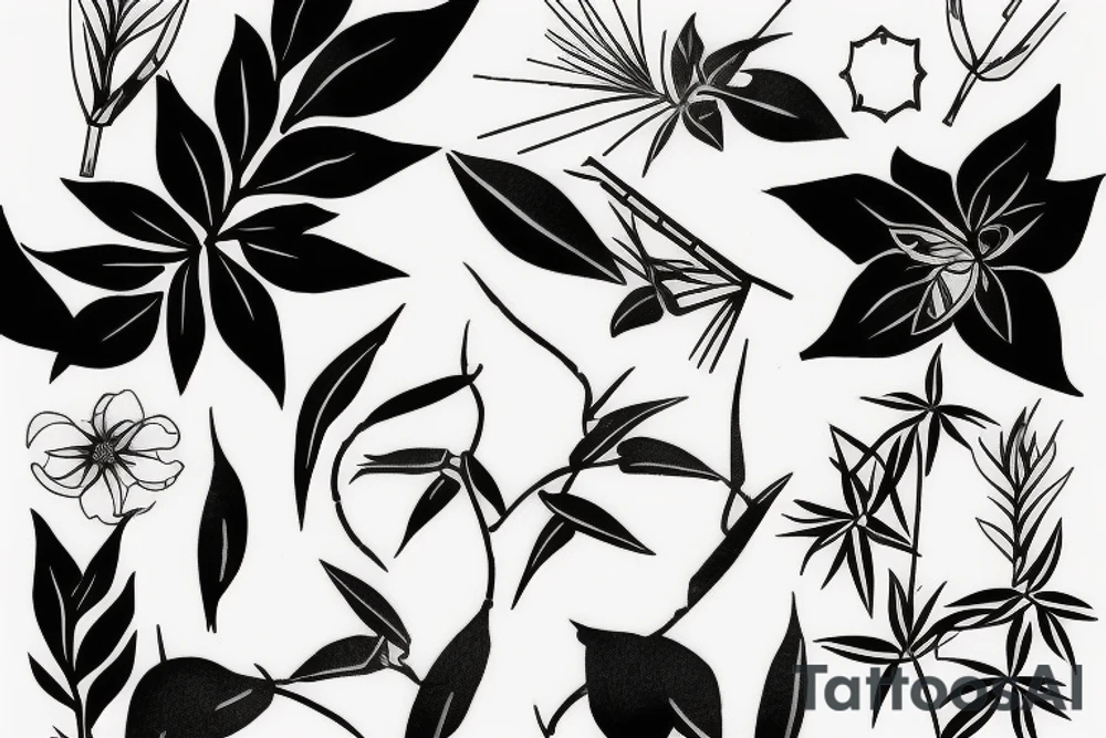 bamboo tattoo idea