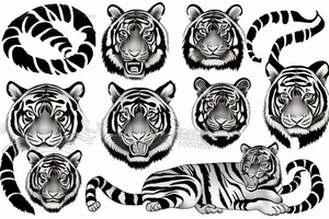 Tiger tattoo idea