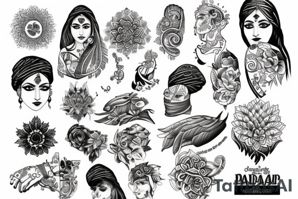 punjabi tattoo idea