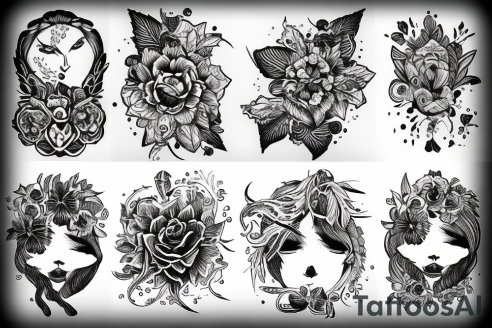 Череп tattoo idea