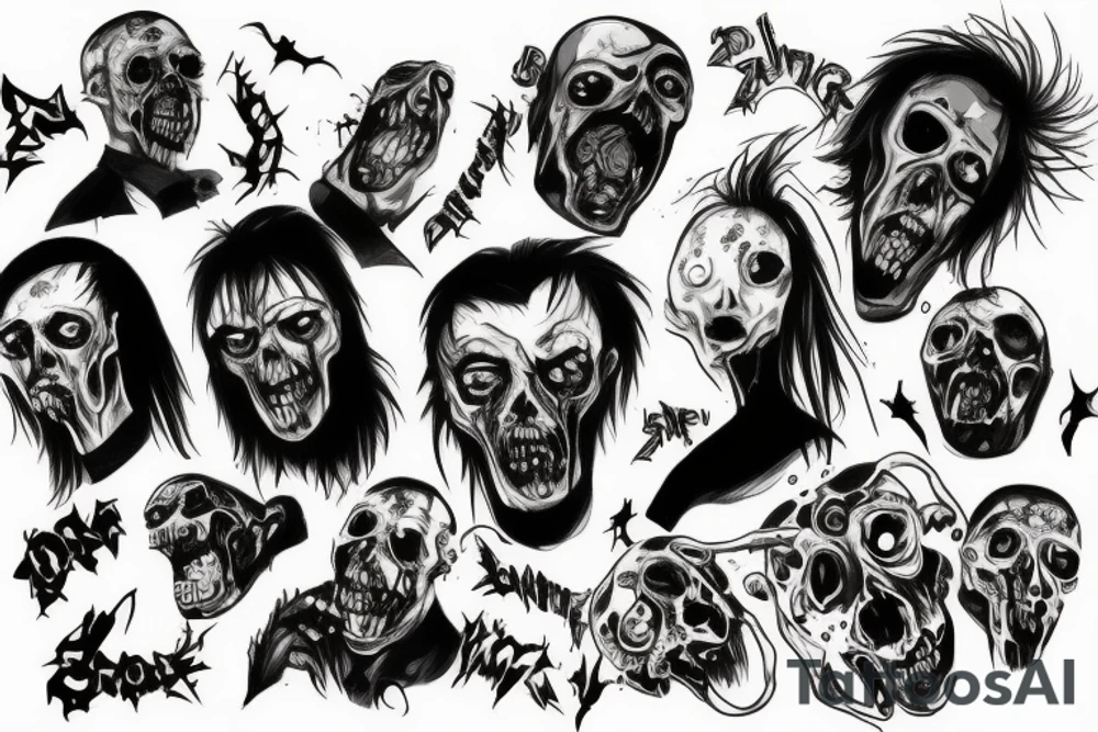 Zombie tattoo idea