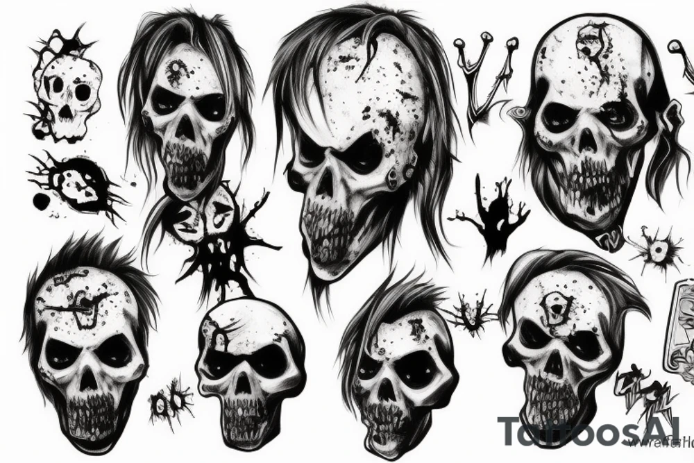 Zombie tattoo idea