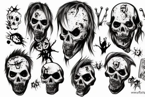 Zombie tattoo idea