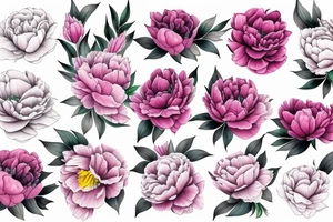 Peony tattoo idea
