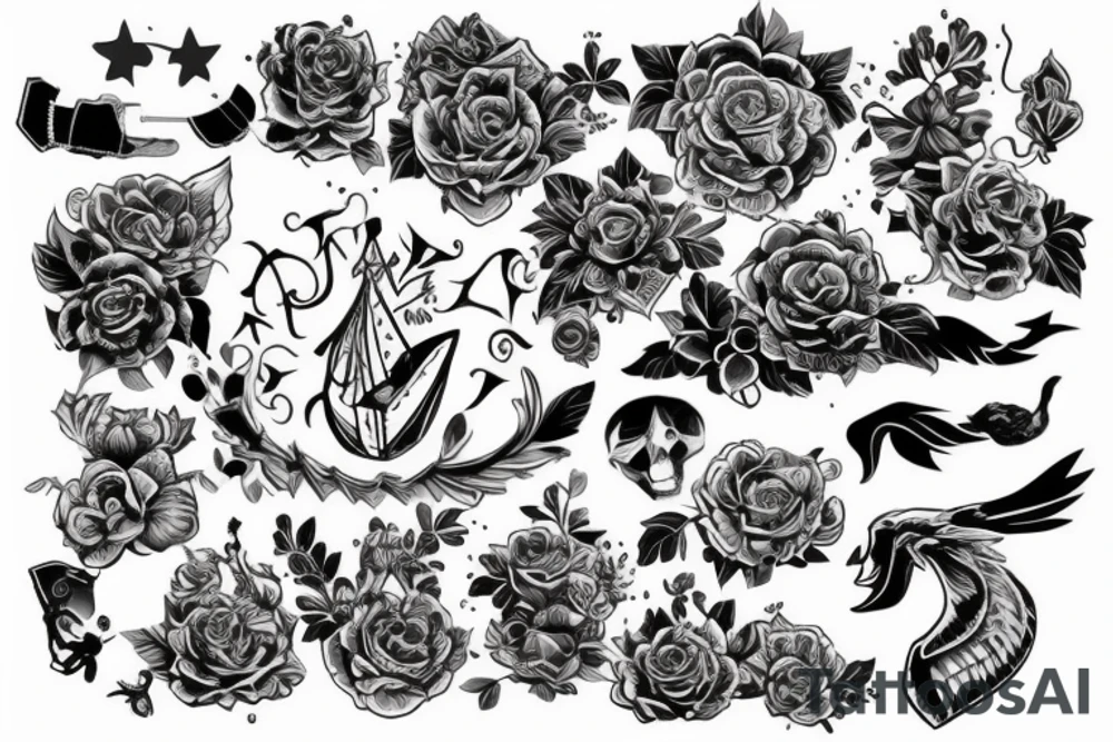 женские руки на шее мужчины tattoo idea