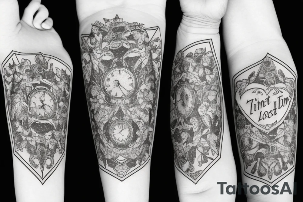 Lost in time tattoo idea