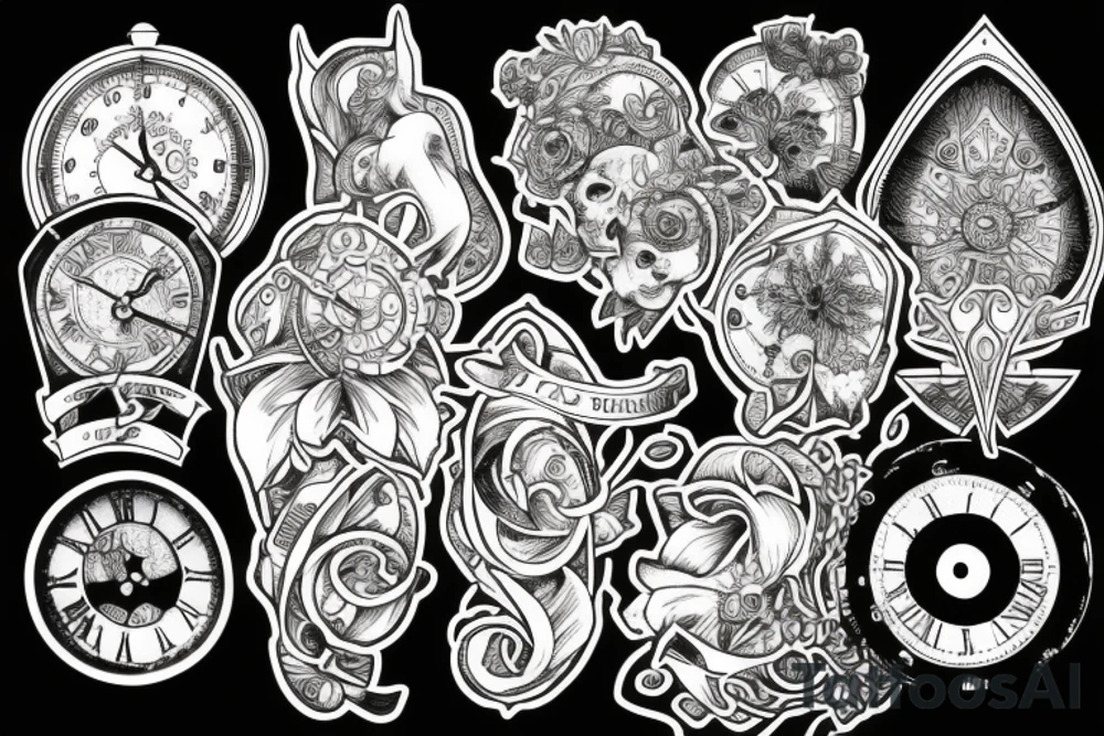 Lost in time tattoo idea