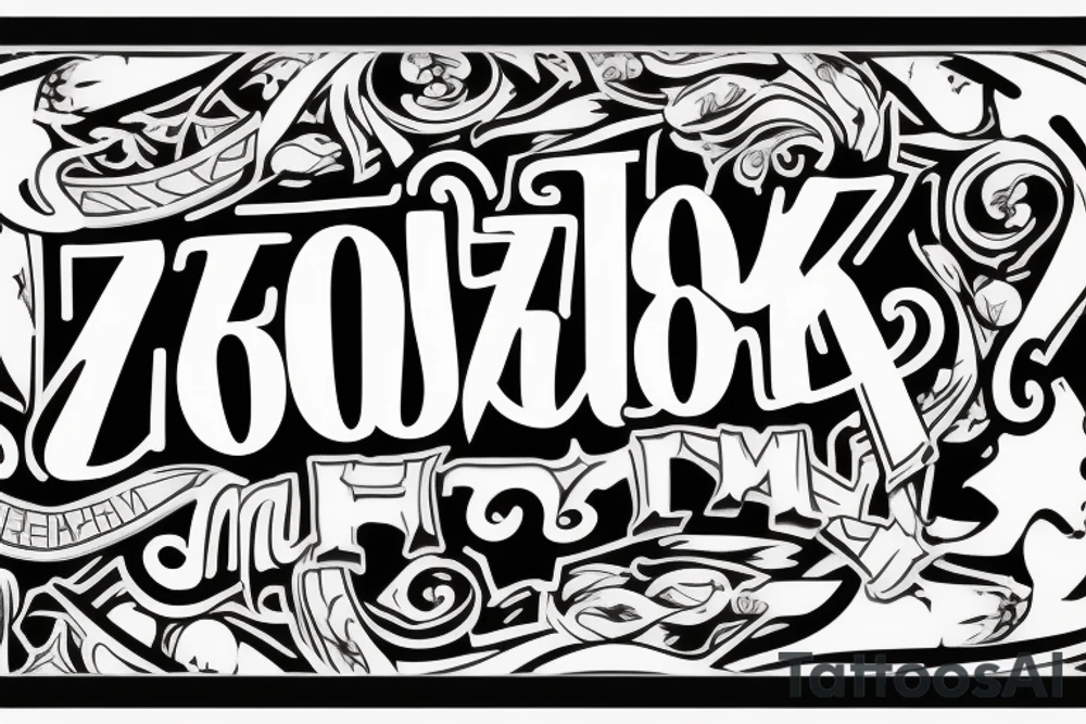 Zootskn - the name of my company tattoo idea