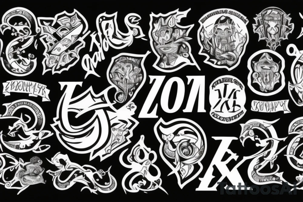 Zootskn - the name of my company tattoo idea