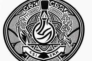 CSKA logo tattoo idea