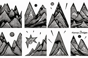 Mountains tattoo idea