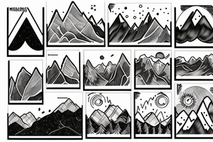 Mountains tattoo idea
