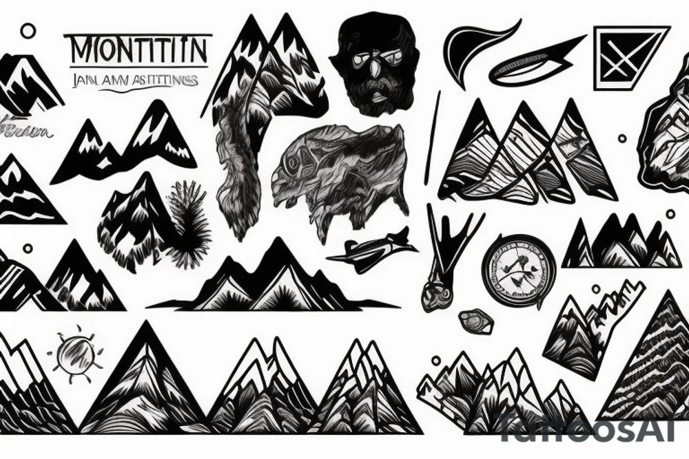 Mountains tattoo idea