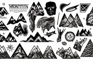 Mountains tattoo idea
